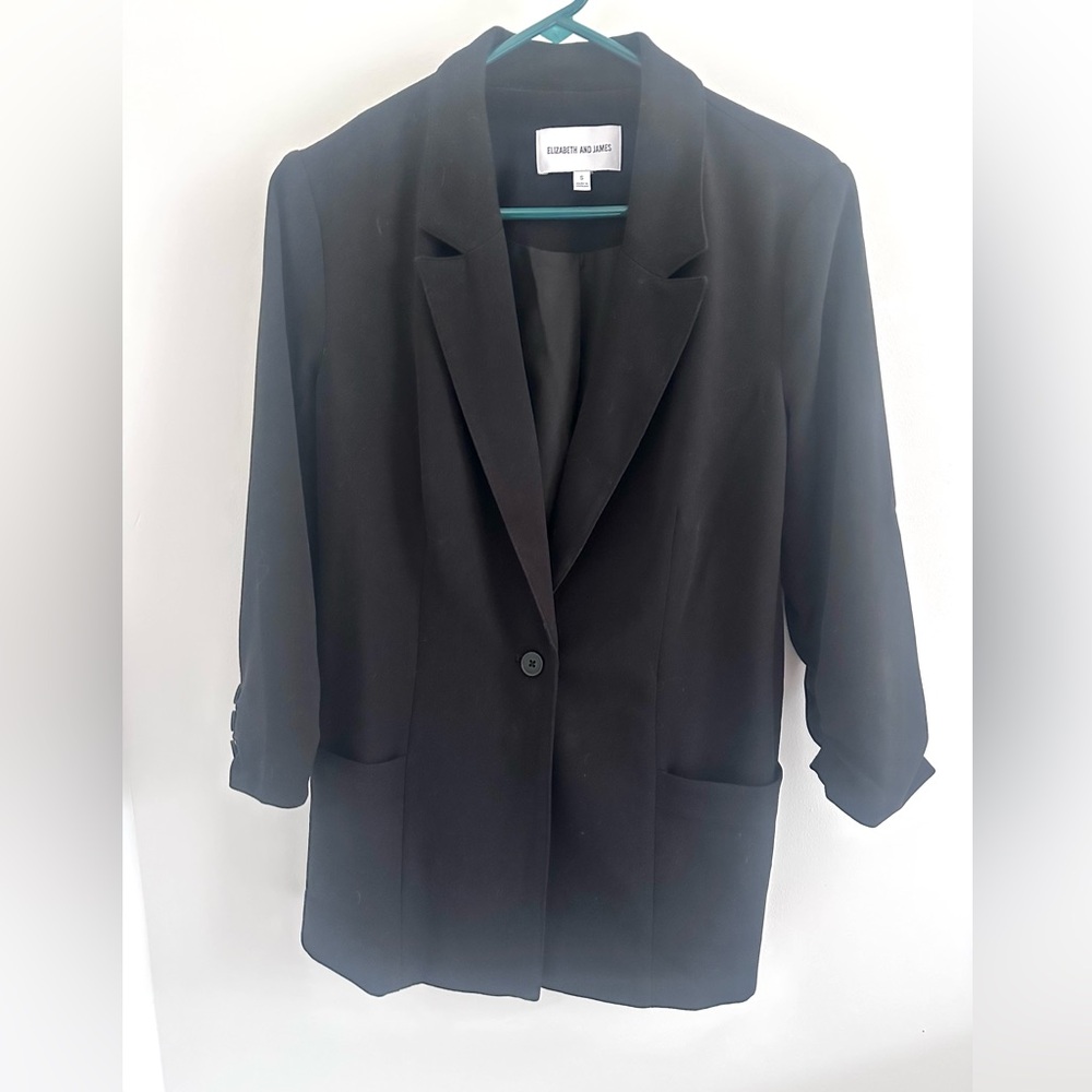 Elizabeth and James Classic Black Blazer